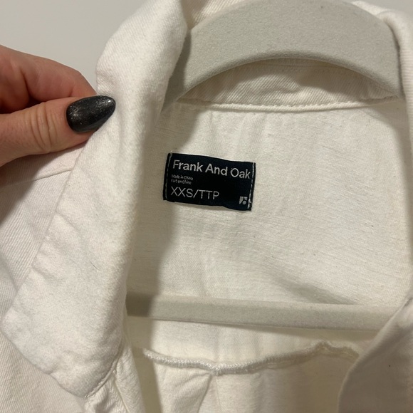 Frank & Oak White Denim Utility Dress - Picture 3 of 3